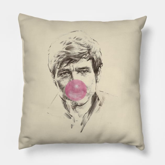 pedro pascal bubblegum Pillow by Daniac's store