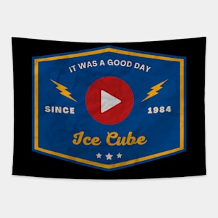 Ice Cube // Play Button Tapestry