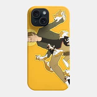 Gabriel with corgis Phone Case