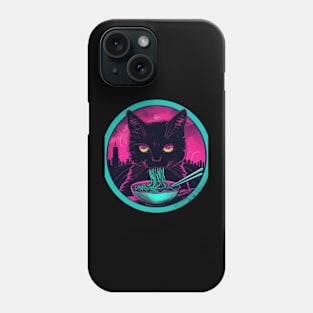 Delightful Cat Ramen Dishes Phone Case