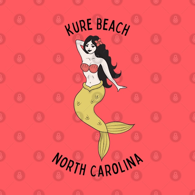 Kure Beach North Carolina Mermaid by carolinafound