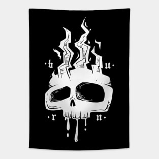 Skull Burn Tapestry