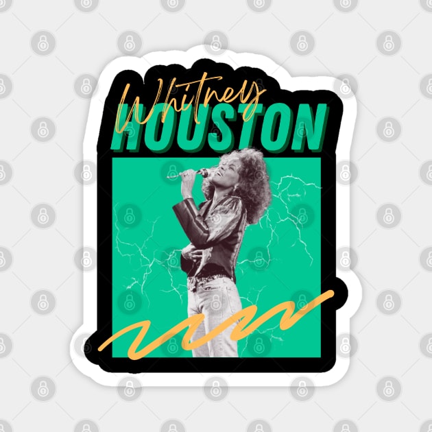 Whitney houston***original retro Magnet by OtakOtak