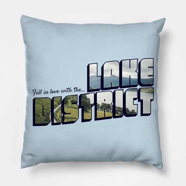 Fall in Love With the Lake District Pillow by Xanaduriffic