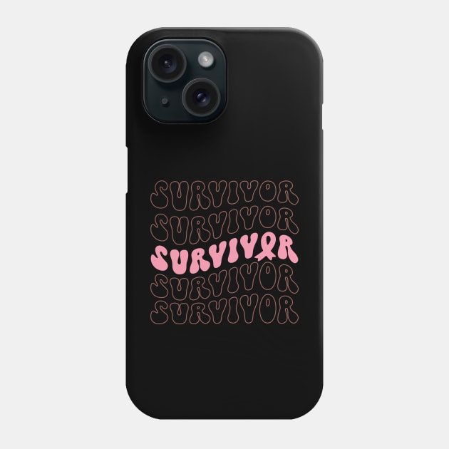 Breast Cancer Survivor Phone Case by Teewyld