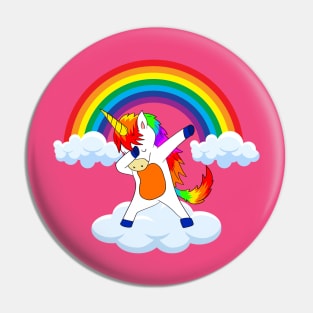 dabbing unicorn Pin