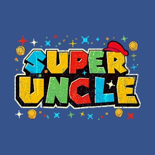 Gamer Super Uncle Funny Father Day T-Shirt