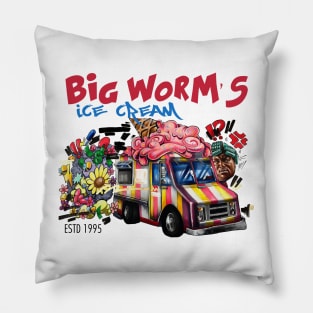 BIG WORM'S Ice Cream Truck Pillow