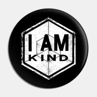 I AM Kind - Affirmation - White Pin