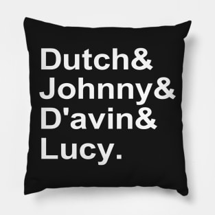 Killjoys Names Pillow