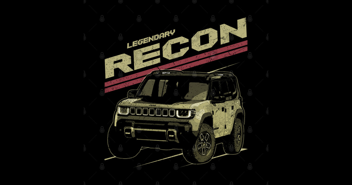 Jeep Recon Jeep car trailcat Jeep Recon Sticker TeePublic