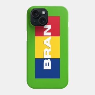 Bran City in Romanian flag Phone Case