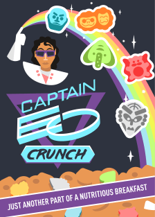 Captain EO Crunch - Designed by Rob Yeo for WDWNT.com Magnet