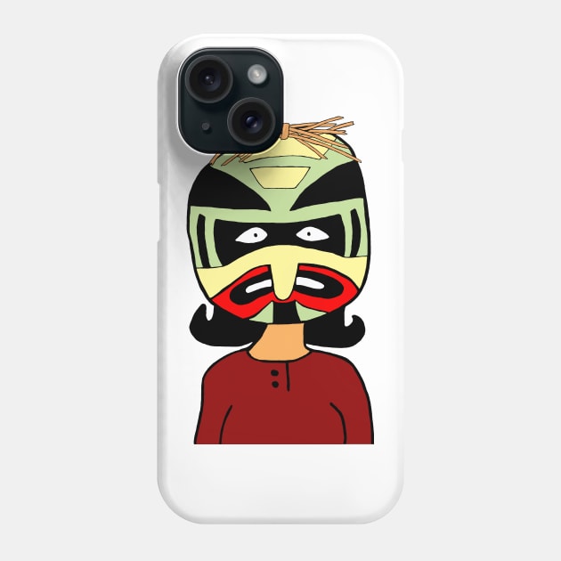 Linda wearing mask Phone Case by shellTs