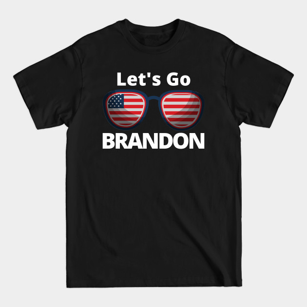 Disover Let's Go Brandon USA Flag Funny Men Women Impeach - Lets Go Brandon Usa Flag Funny Meme - T-Shirt