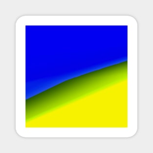 blue yellow green abstract texture Magnet