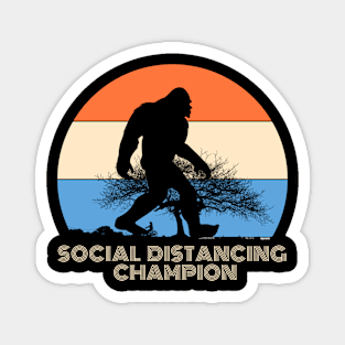 Bigfoot Social Distancing Champion Magnet