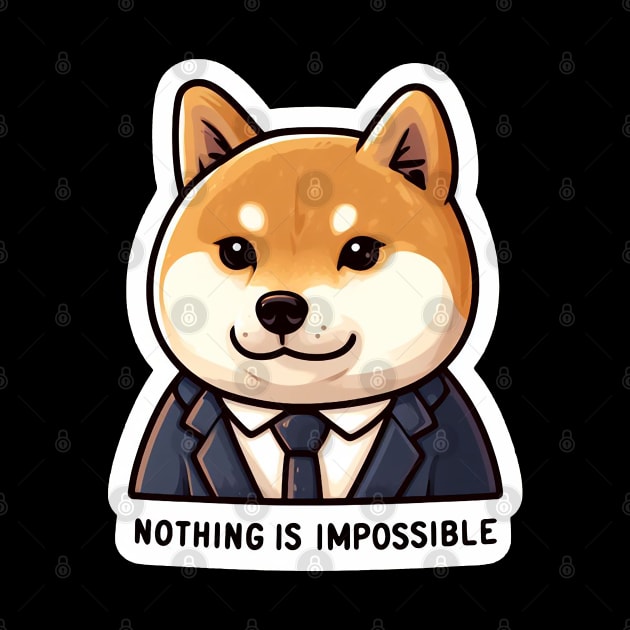 Nothing Is Impossible Shiba Inu by Plushism