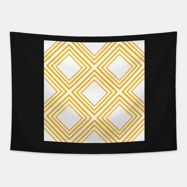 Diamonds are a girls best friend – brilliant yellow and white Tapestry by FrancesPoff