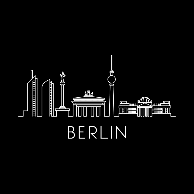 Berlin Skyline by Printadorable