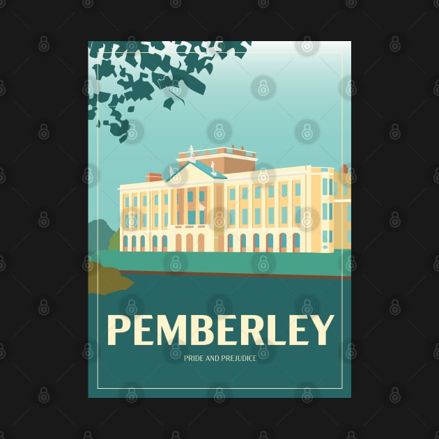 Art Deco Pemberley from Pride and Prejudice by MariOyama