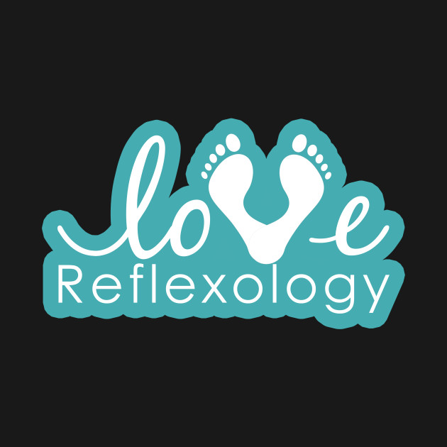 Love Reflexology - BACK of shirt placement (Teal outline) by Balanceandharmonyforreflexologists