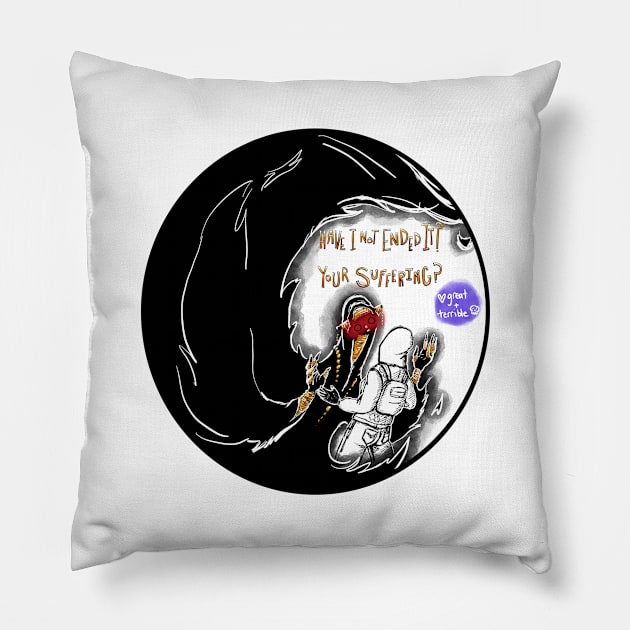 YOUR SUFFERING (COMIC) Pillow by A. R. OLIVIERI