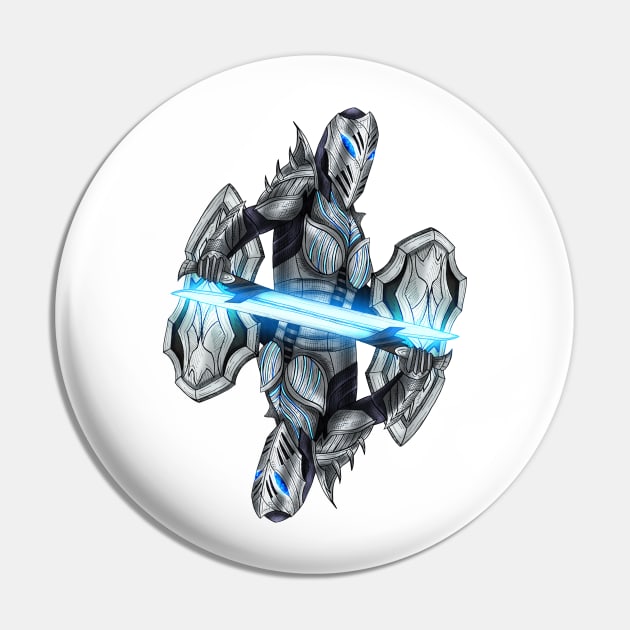 Futuristic knight Pin by TimeSkiff