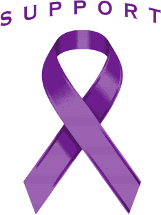 Purple Awareness Ribbon Magnet