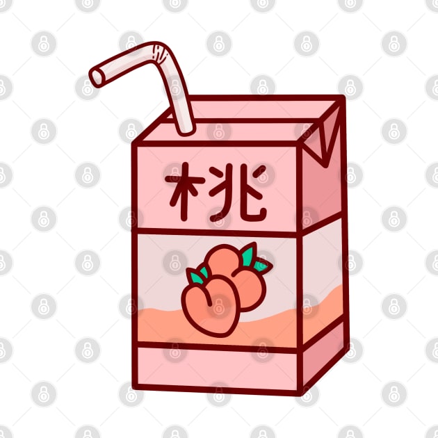 Peach Milk Box by ArtsyDecals