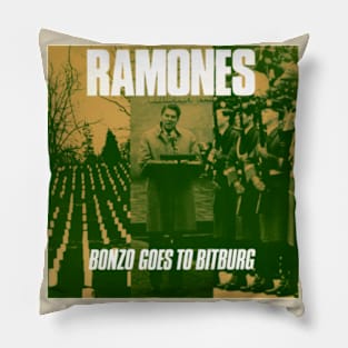 Bonzo Goes To Bitburg 1985 Punk Throwback Pillow