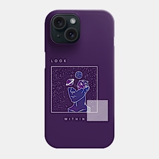 Look Within Galaxy Mind Phone Case