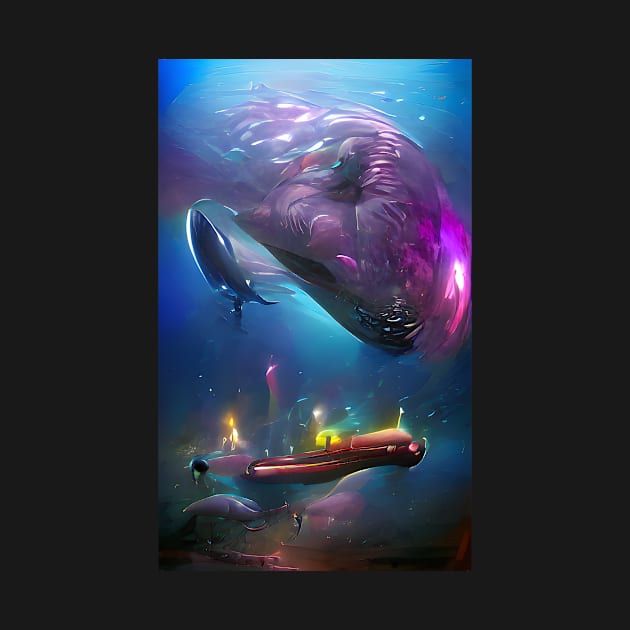 Deep Sea Monsters and Submarine by Banditec