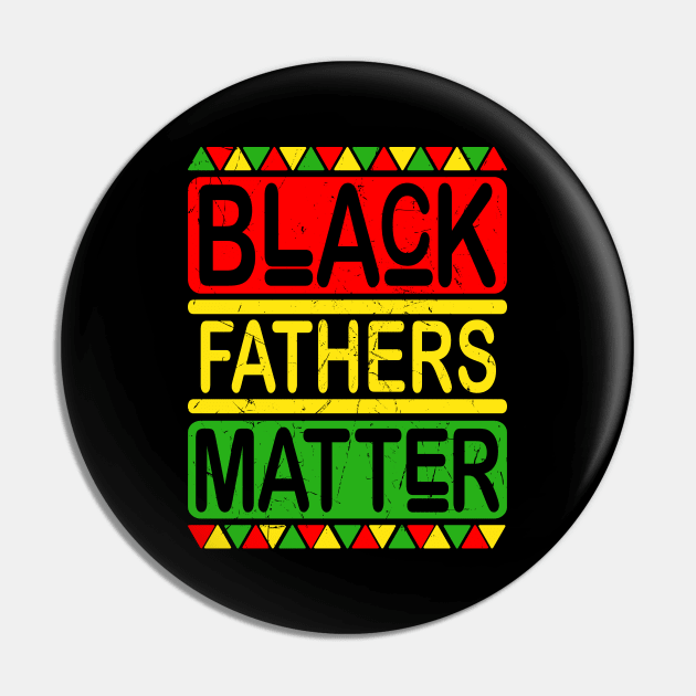 Black Fathers Matter Gift Pin by Delightful Designs