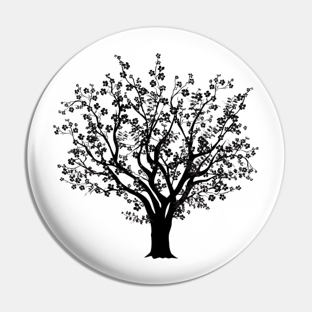 Tree Silhouette Pin by SWON Design