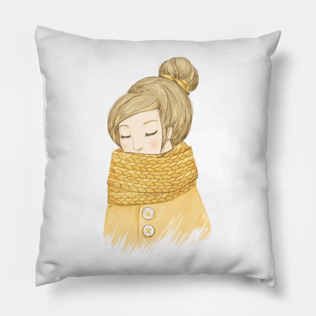 My Cozy Mood Pillow by Olya Yatsenko