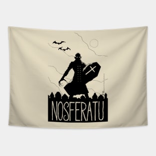 Nosferatu Minimalist Design Tapestry