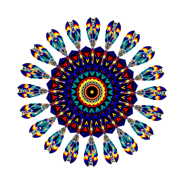 Mandala Geometry Fractal Sacred Yoga Art Mantra Good Vibe by twizzler3b