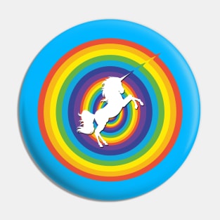 Rainbow Fantasy Unicorn Pin