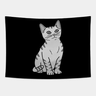 Silver Cat Tapestry