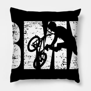 Distressed Look BMX Gift For Bmx Riders Pillow