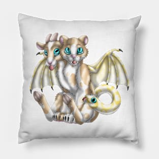 Chimera Cubs: Cream Bicolor Pillow