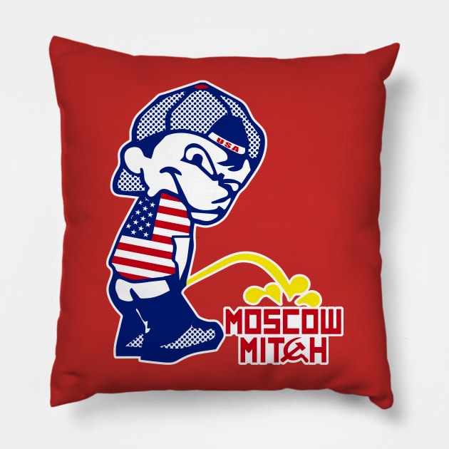 Patriot Pee On Moscow Mitch Pillow by EthosWear