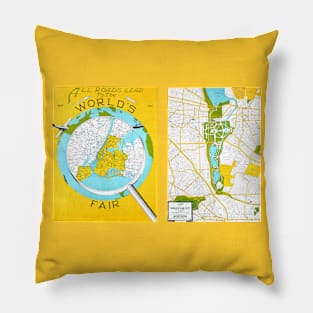 All Roads Lead To The World's Fair New York 1939–1940 Pillow