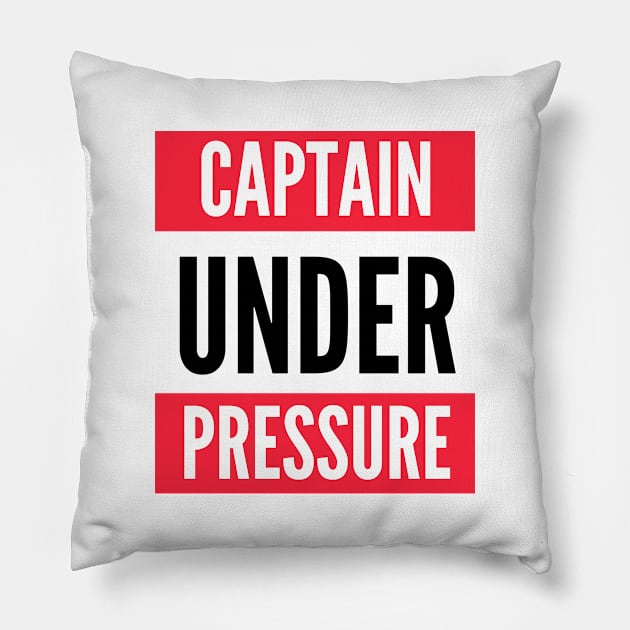 Captain Under Pressure Pillow by Jetmike