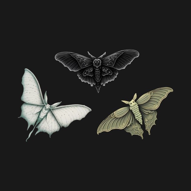 Gothic Moth Pack by TheJadeCat