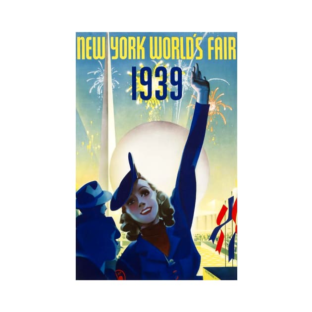 Vintage Travel Poster - 1939 World's Fair by Starbase79