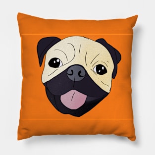 Pug Face Pillow