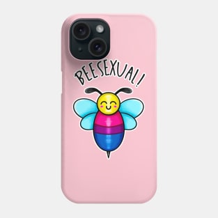 Kawaii.LGBT Beesexual Bee. Bisexual Pride Flag Phone Case
