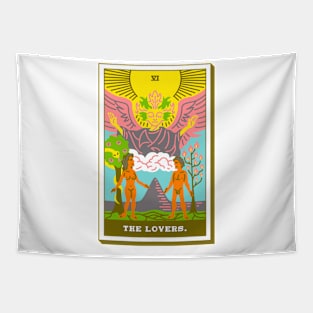 VI - The Lovers - Tarot Card Tapestry